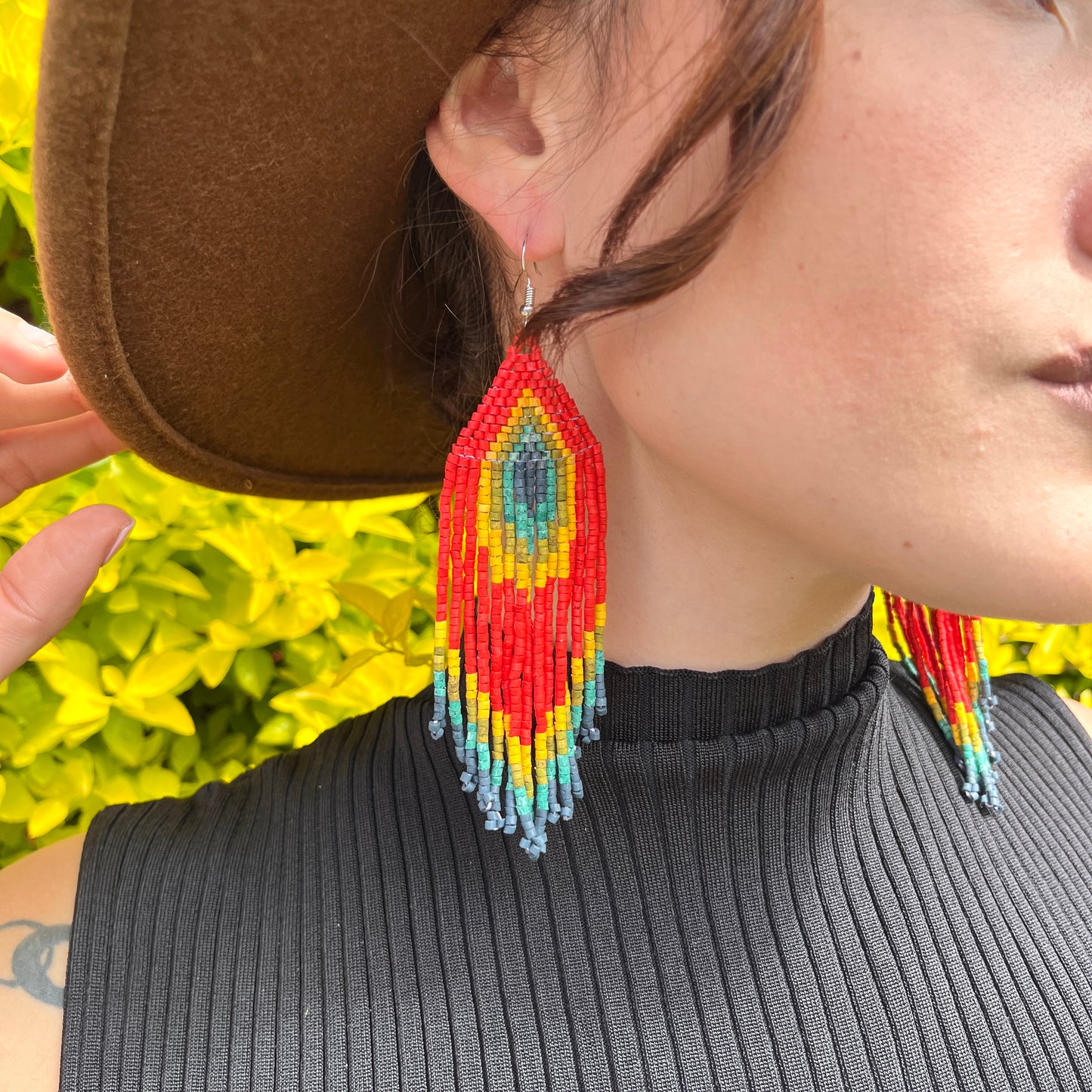 Lightweight Fringe Earrings - Tikal Impacto Diamond