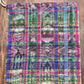 Ceremonial Shoulder Piece with Beaded Chains - "Aguacatán", white/rainbow