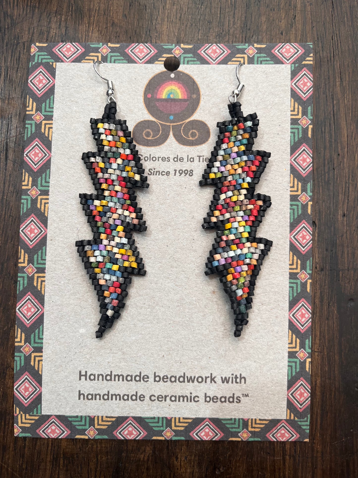Lightweight Handmade Lightning Bolt Earrings