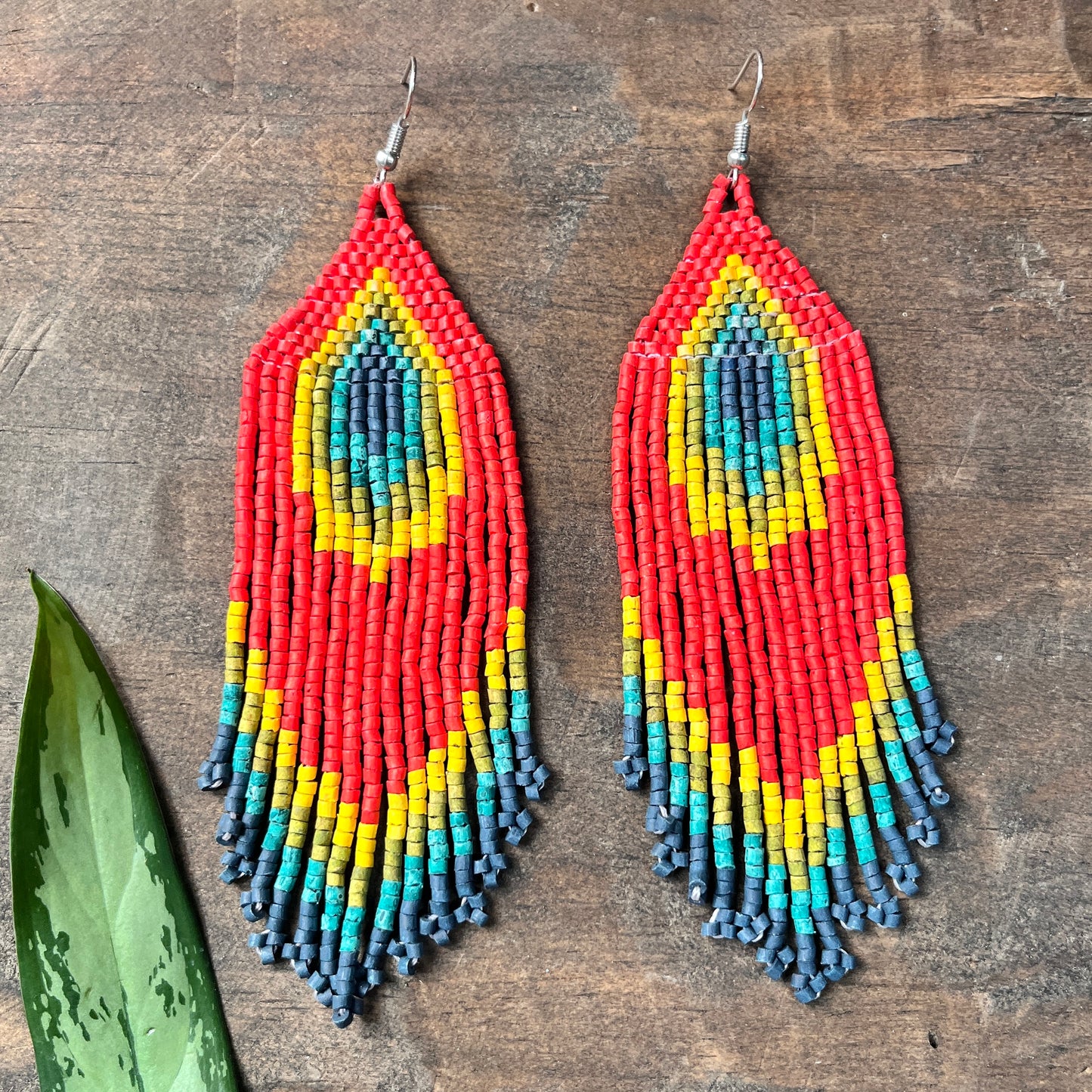 Lightweight Fringe Earrings - Tikal Impacto Diamond