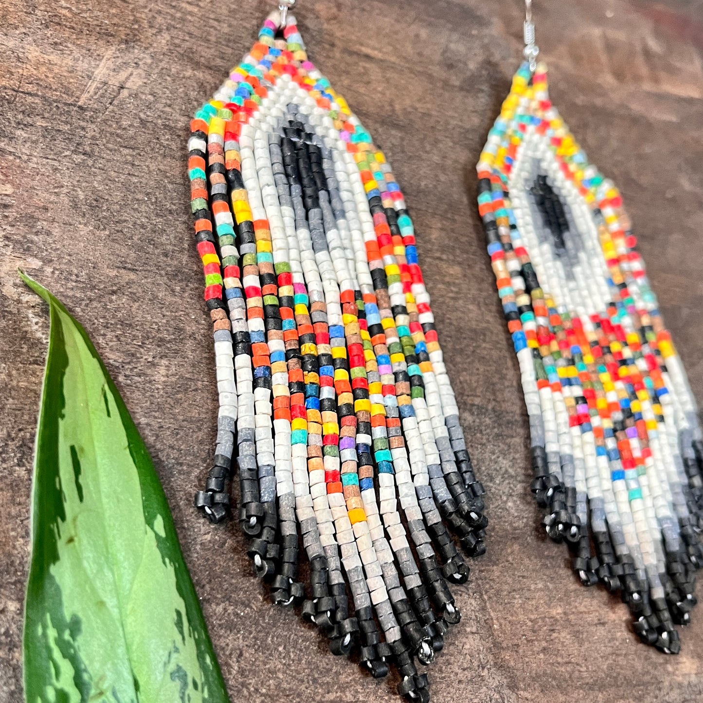 Lightweight Fringe Earrings - Tikal Impacto Diamond