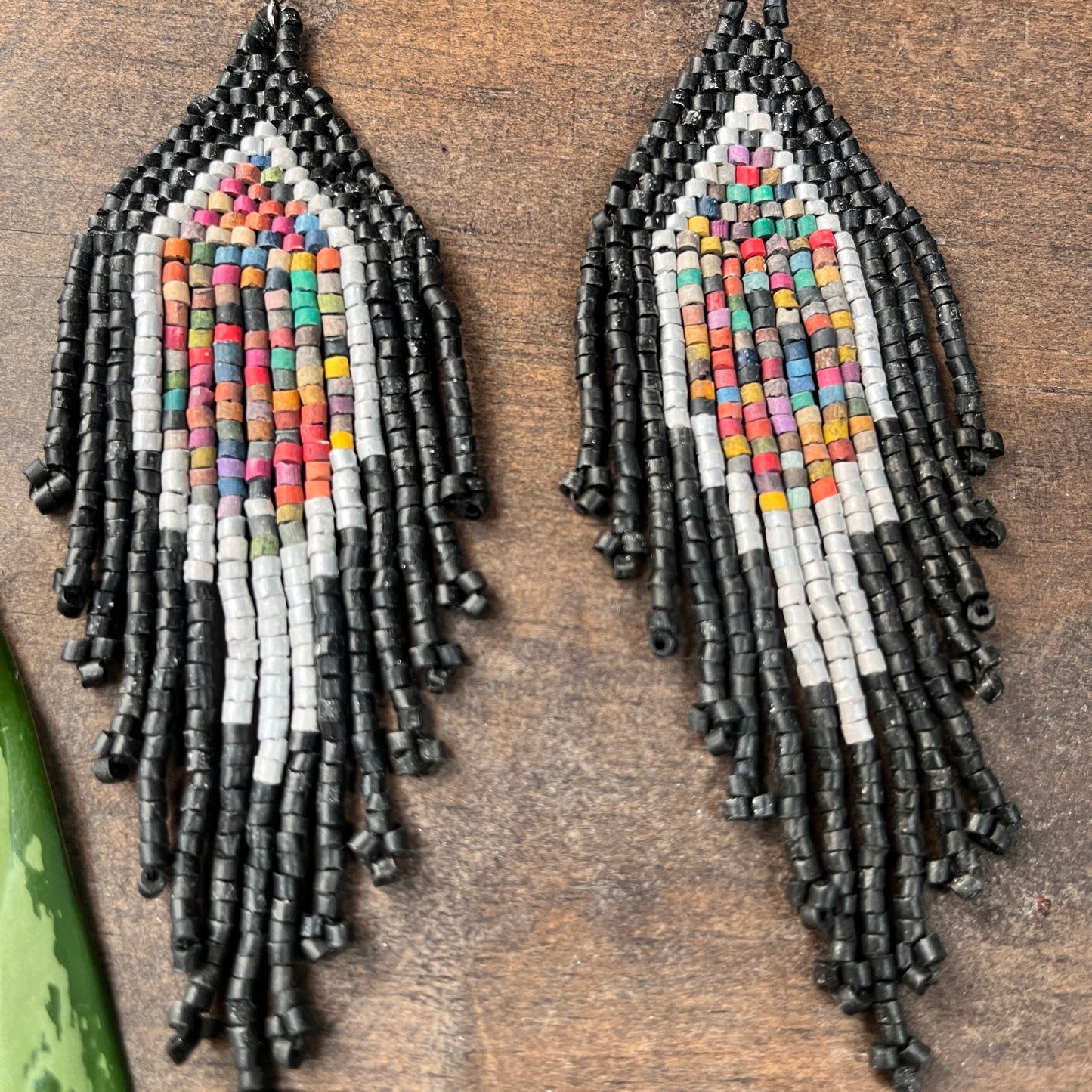 Lightweight, Fringe Earrings - Tikal Diamond