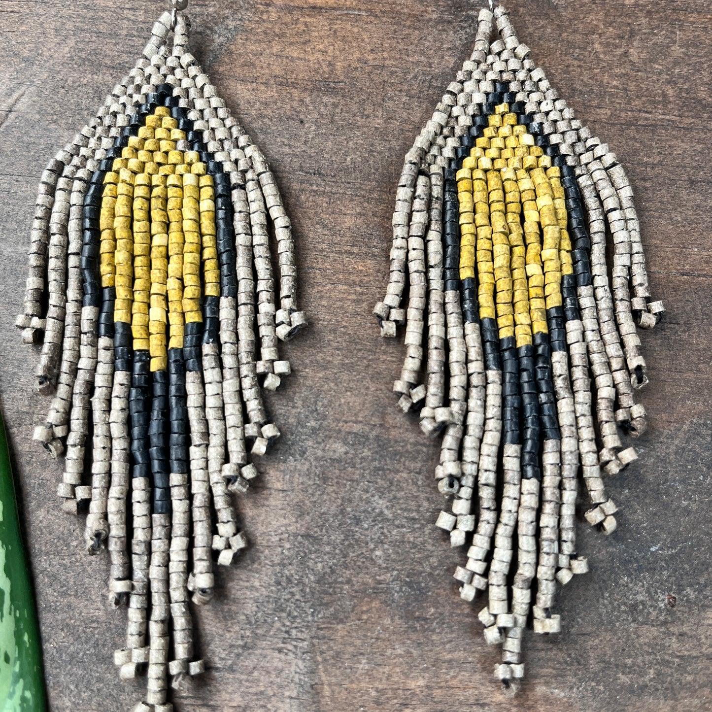 Lightweight, Fringe Earrings - Tikal Diamond