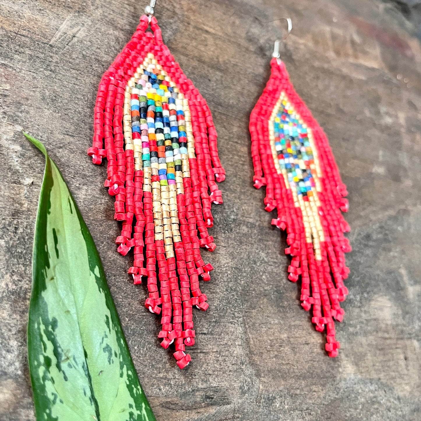 Lightweight, Fringe Earrings - Tikal Diamond