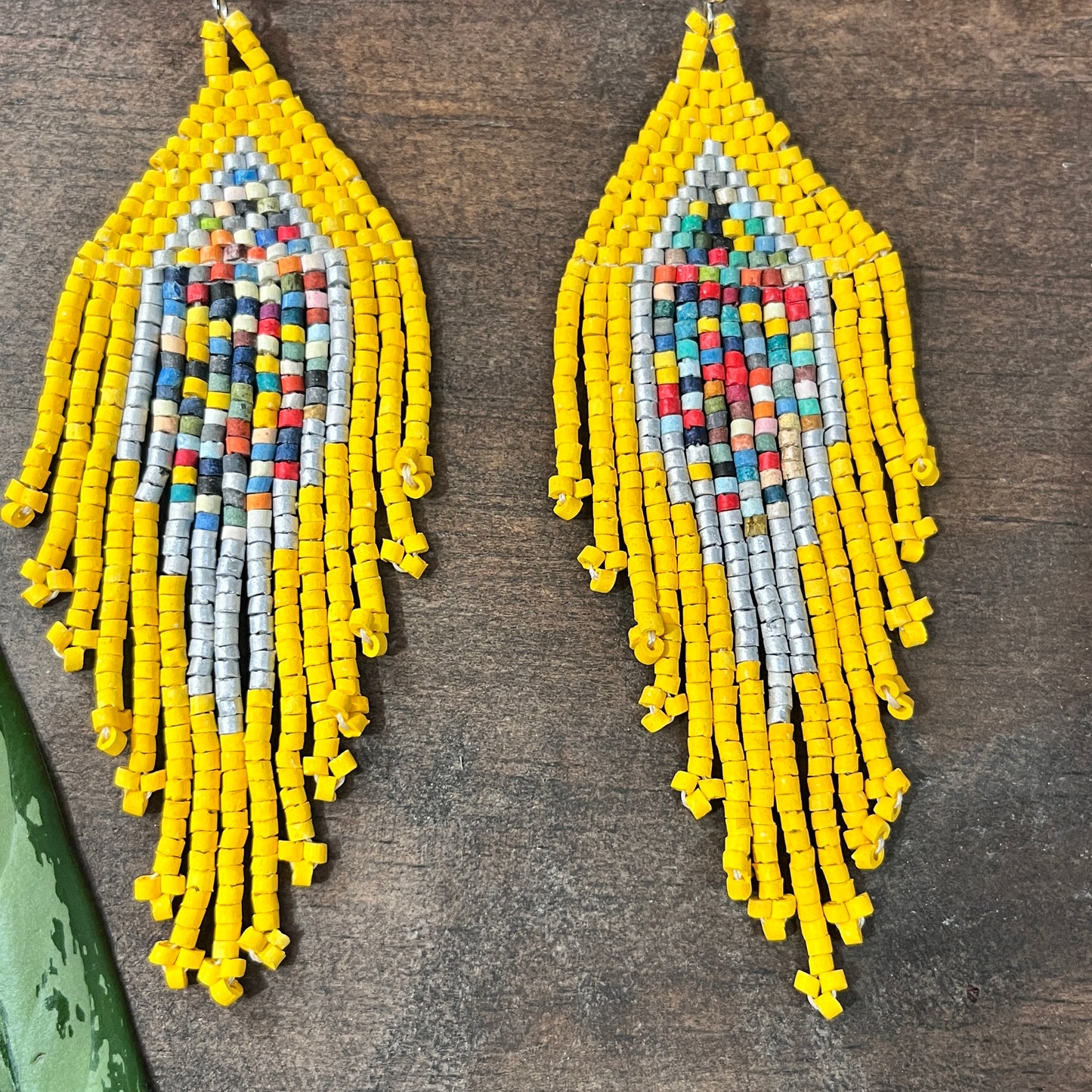 Lightweight, Fringe Earrings - Tikal Diamond