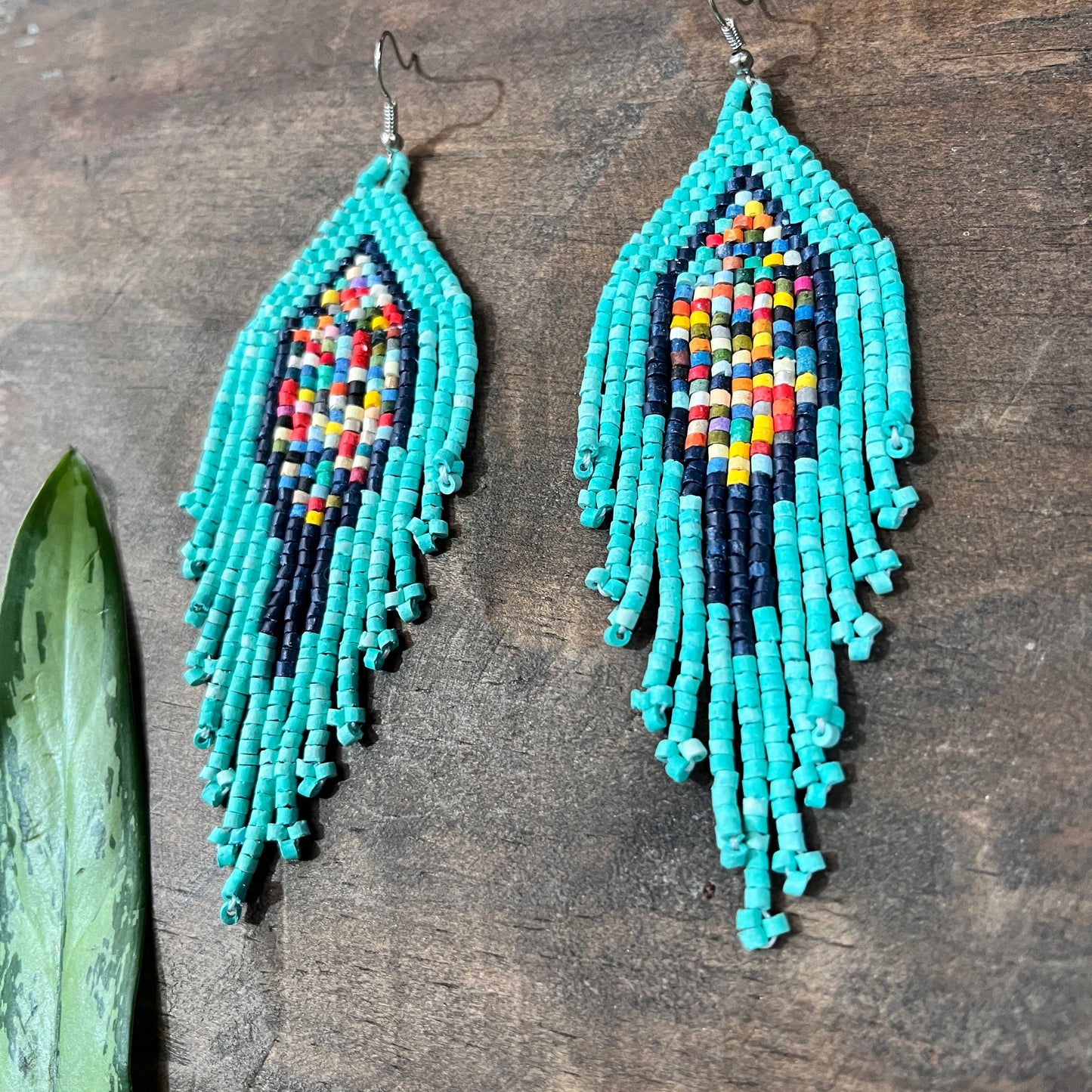 Lightweight, Fringe Earrings - Tikal Diamond