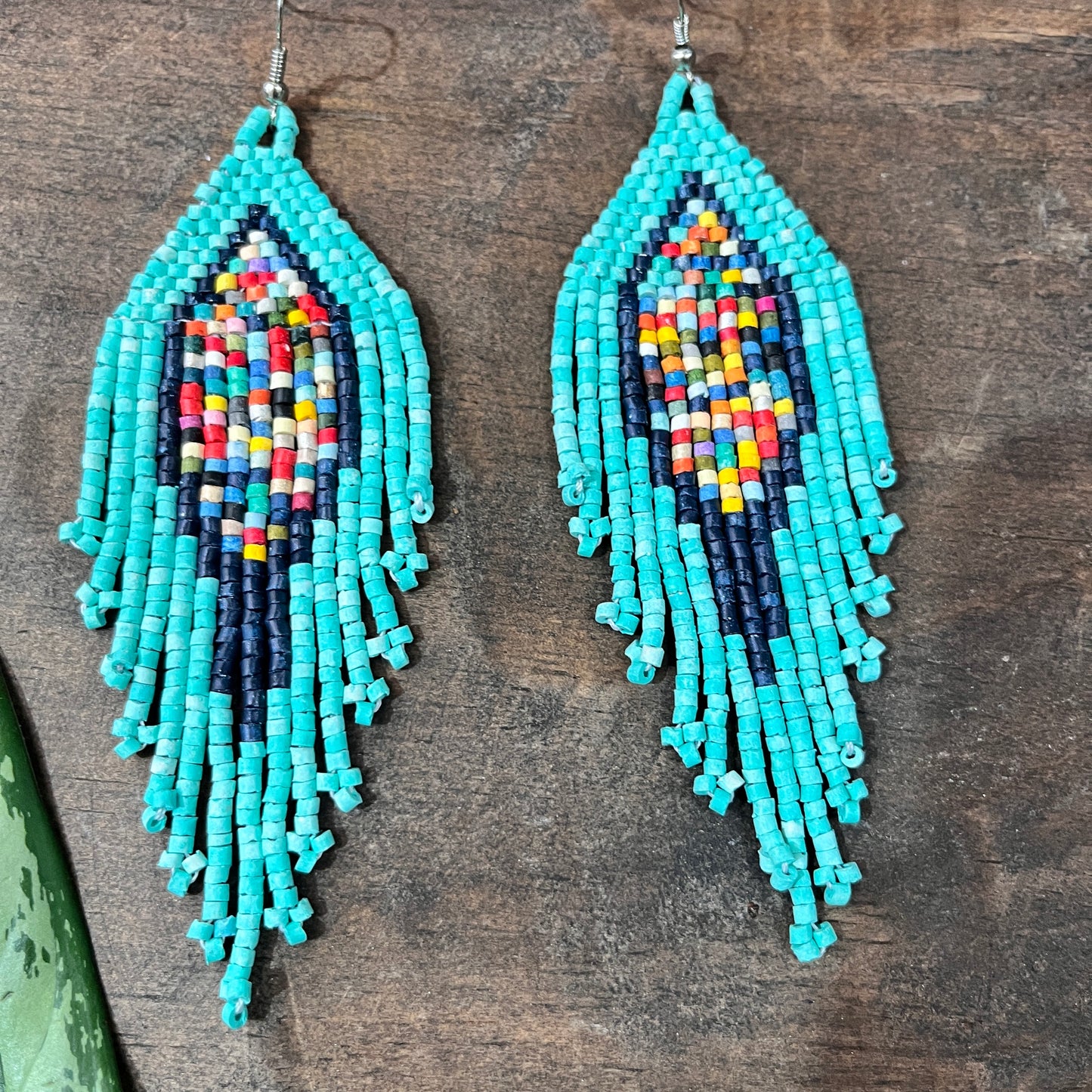 Lightweight, Fringe Earrings - Tikal Diamond