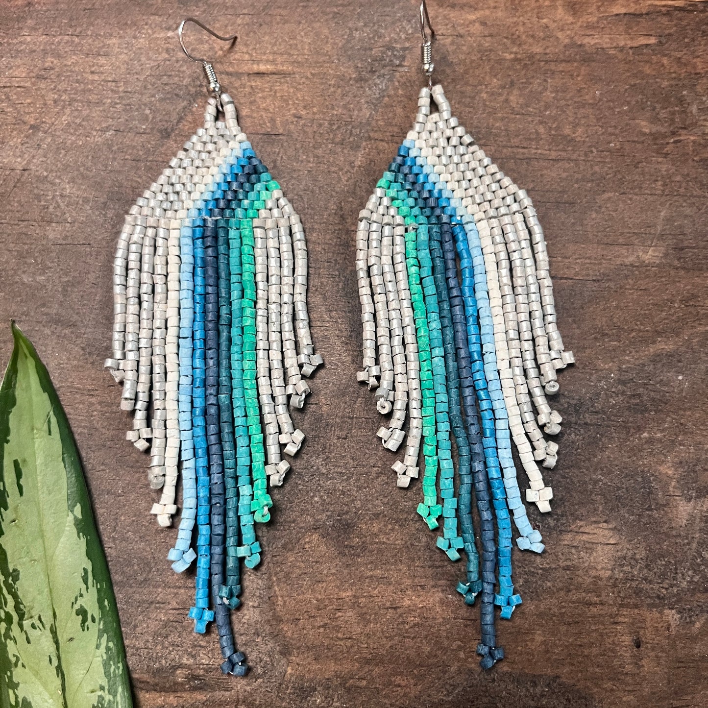 Rainbow Earrings in Symmetrical Design