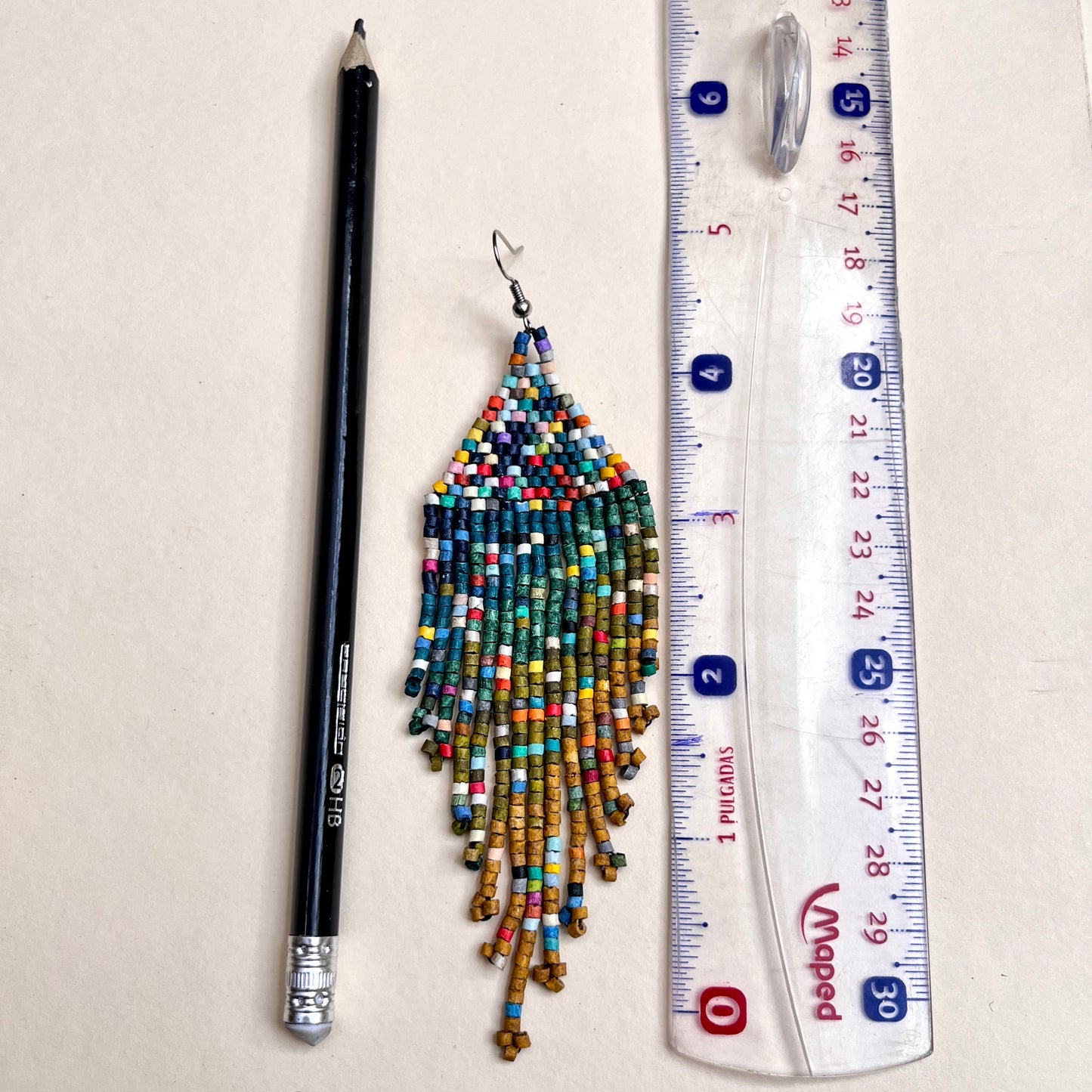 Lightweight Statement Earrings Handmade Ceramic Beads