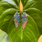 Light, Statement Earrings - "Lean Tikal Synergy Rainbow"