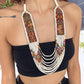 Woven, Vintage Textile Necklaces - "Vintage Patzun Long"