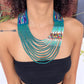 Woven, Vintage Textile Necklaces - "Vintage Patzun Long"