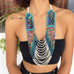 Woven, Vintage Textile Necklaces - "Vintage Patzun Long"
