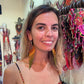 Long Beaded, Dangle Earrings - "Quetzal Synergy", handmade