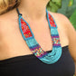 Collares Textiles Ceremoniales - "Aguacatán Azules"