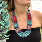 Collares Textiles Ceremoniales - "Aguacatán Azules"
