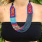 Collares Textiles Ceremoniales - "Aguacatán Azules"