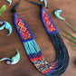 Collares Textiles Ceremoniales - "Aguacatán Azules"