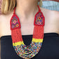 Collares Textiles Ceremoniales - "Aguacatán Rojos"