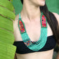Collares Textiles Ceremoniales - "Aguacatán Azules"