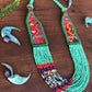 Collares Textiles Ceremoniales - "Aguacatán Azules"