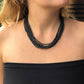 Beaded Strand Necklace Choker 2in1 - "Cascada", handmade