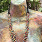 Beaded Strand Necklace Choker 2in1 - "Cascada", handmade