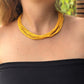 Beaded Strand Necklace Choker 2in1 - "Cascada", handmade