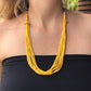Beaded Strand Necklace Choker 2in1 - "Cascada", handmade