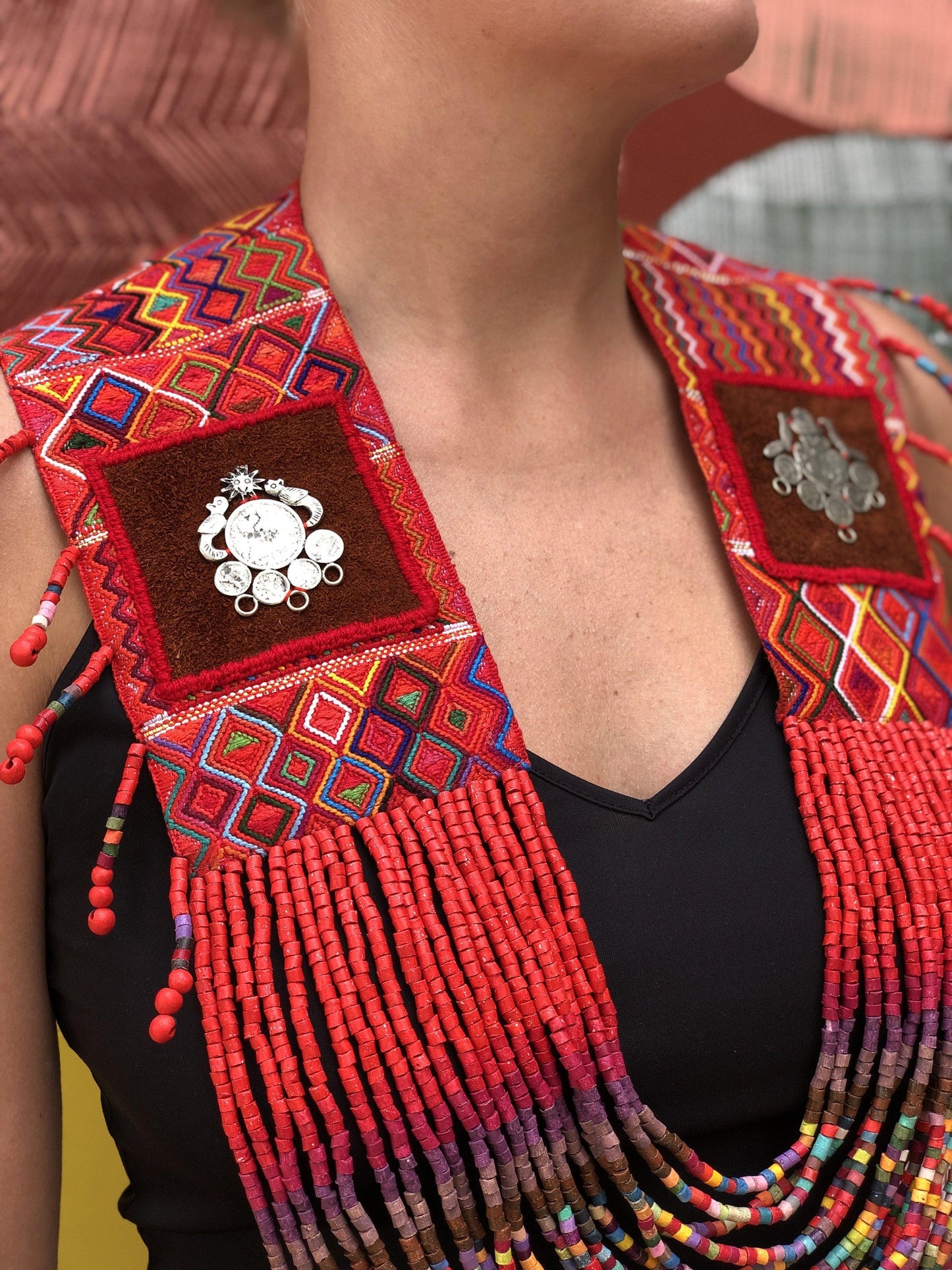 Hombreras Textiles Ceremoniales - "Aguacatán"
