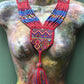 Ceremonial Textile Necklaces with Pompon - "Korbata"