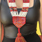 Ceremonial Textile Necklaces with Pompon - "Korbata"