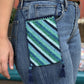 Beaded crochet, Phone Pouch, Messenger Bag - "Colores", handmade