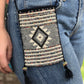 Beaded crochet, Phone Pouch, Messenger Bag - "Colores", handmade