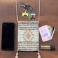 Beaded crochet, Phone Pouch, Messenger Bag - "Colores", handmade