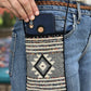 Beaded crochet, Phone Pouch, Messenger Bag - "Colores", handmade