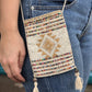 Beaded crochet, Phone Pouch, Messenger Bag - "Colores", handmade