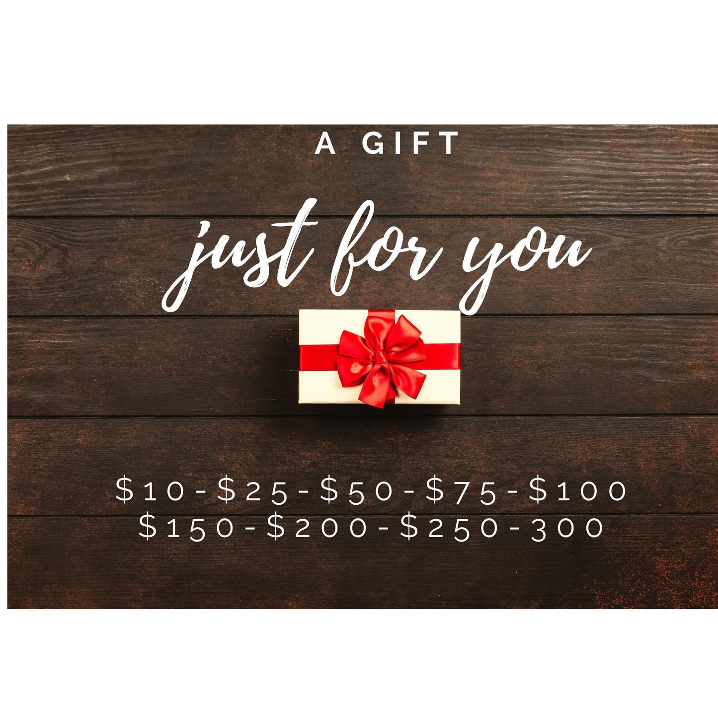 TARJETA DE REGALO - HAGA CLIC PARA ELEGIR LA CANTIDAD