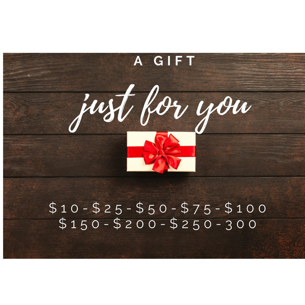 プレゼント╰(*´︶`*)╯♡Just for you GIFT CARD - CLICK TO CHOOSE AMOUNT – Los Colores de la Tierra