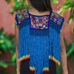 Huipil Poncho - Diamante Azur