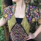 Huipil - Verde Floral    (M/L)