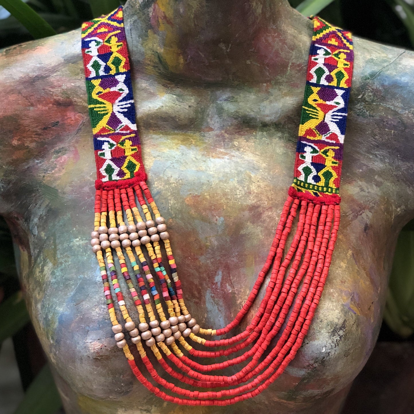Woven Textile Necklaces - "Zunil"