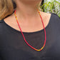 Multiusos, collar de cuentas y cadena de cordón, hecho a mano