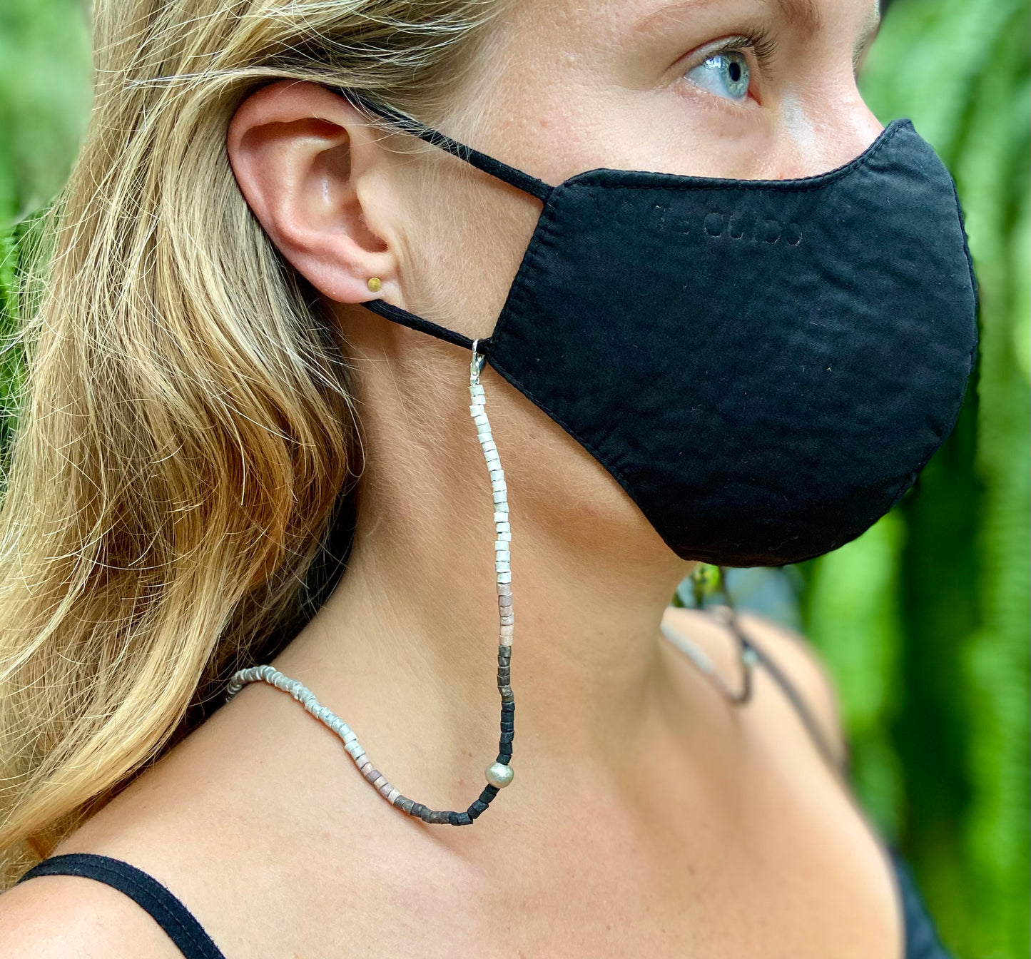 Multiusos, collar de cuentas y cadena de cordón, hecho a mano