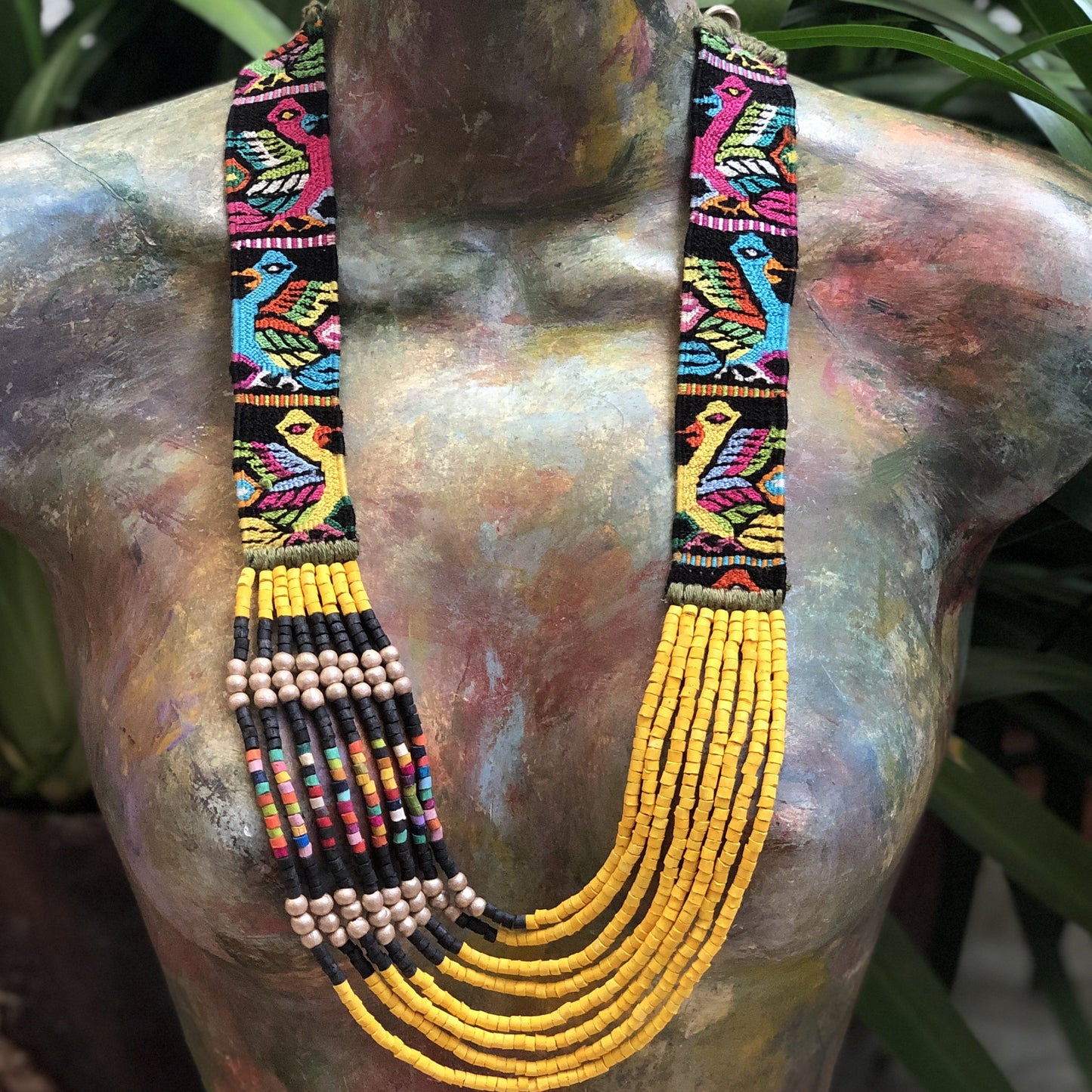 Woven Textile Necklaces - "Zunil"