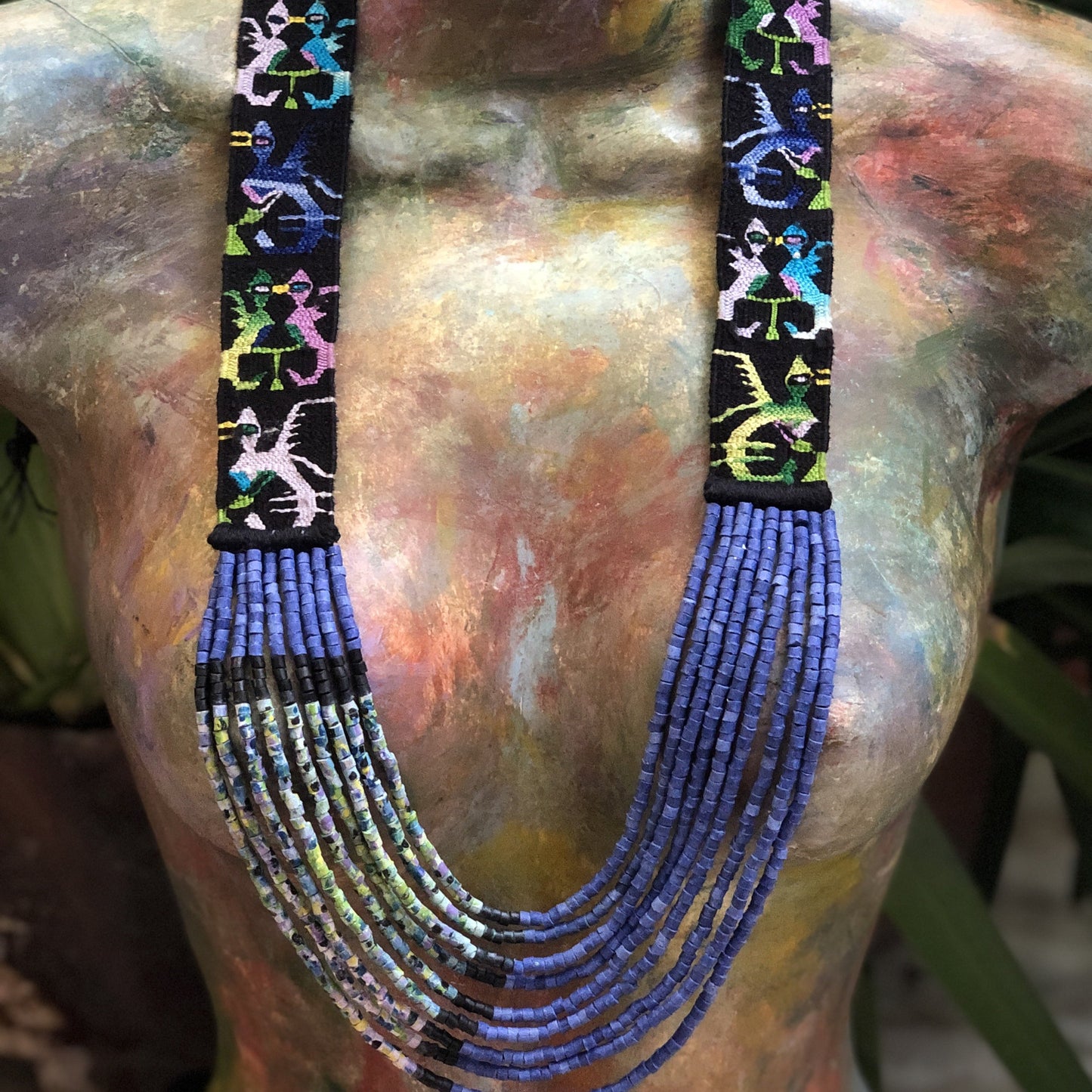 Woven Textile Necklaces - "Zunil"