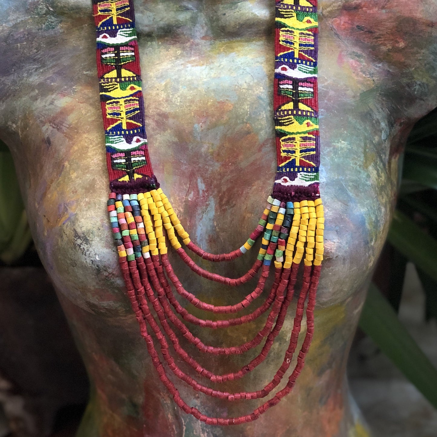 Woven Textile Necklaces - "Zunil"