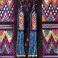 Lightweight, Embroidery, Beaded, Dangle Earrings - "Itzá", handmade
