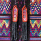 Lightweight, Embroidery, Beaded, Dangle Earrings - "Itzá", handmade