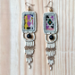 Bordados, Cuentas, Pendientes Colgantes con Jade - "Copán Jade", hecho a mano